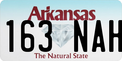 AR license plate 163NAH