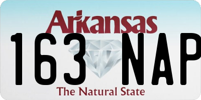 AR license plate 163NAP