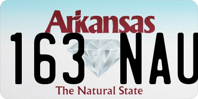 AR license plate 163NAU