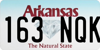 AR license plate 163NQK
