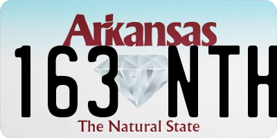 AR license plate 163NTH
