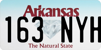 AR license plate 163NYH