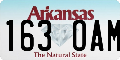AR license plate 163OAM