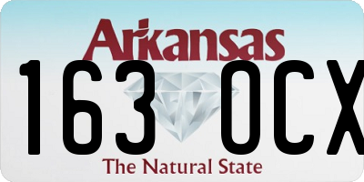 AR license plate 163OCX