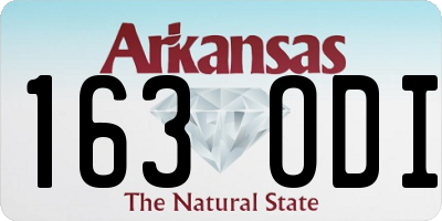 AR license plate 163ODI