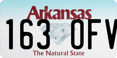 AR license plate 163OFV