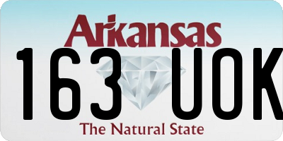 AR license plate 163UOK