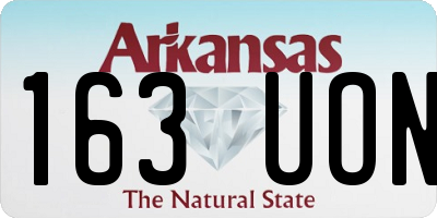 AR license plate 163UON