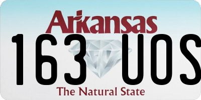 AR license plate 163UOS