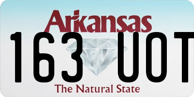 AR license plate 163UOT