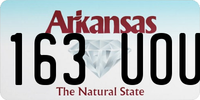 AR license plate 163UOU
