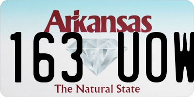 AR license plate 163UOW