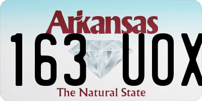 AR license plate 163UOX