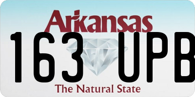 AR license plate 163UPB