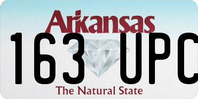 AR license plate 163UPC