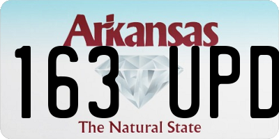 AR license plate 163UPD
