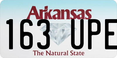 AR license plate 163UPE
