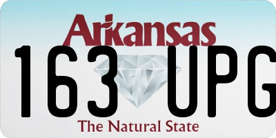AR license plate 163UPG