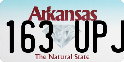 AR license plate 163UPJ