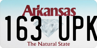 AR license plate 163UPK