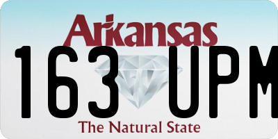 AR license plate 163UPM