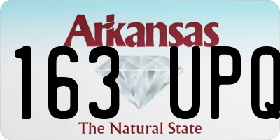 AR license plate 163UPQ