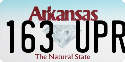 AR license plate 163UPR