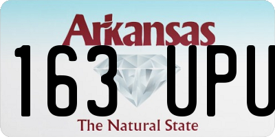 AR license plate 163UPU