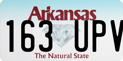 AR license plate 163UPV
