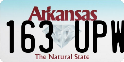 AR license plate 163UPW
