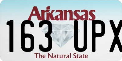 AR license plate 163UPX