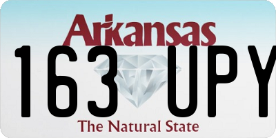 AR license plate 163UPY