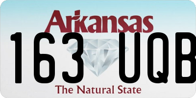 AR license plate 163UQB