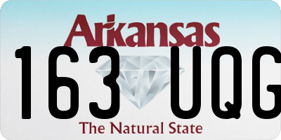 AR license plate 163UQG