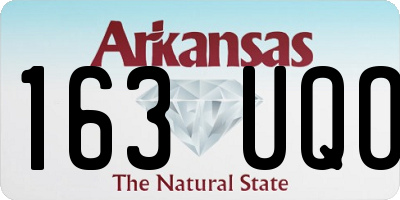 AR license plate 163UQO
