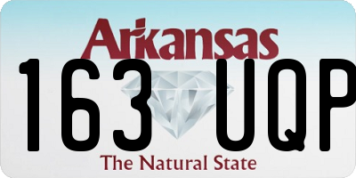 AR license plate 163UQP