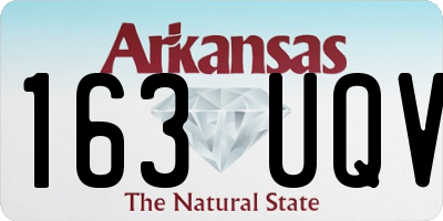 AR license plate 163UQV