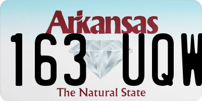 AR license plate 163UQW