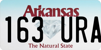 AR license plate 163URA