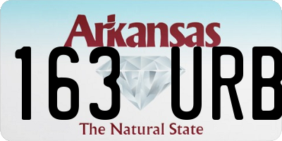 AR license plate 163URB