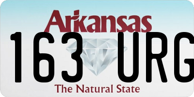 AR license plate 163URG
