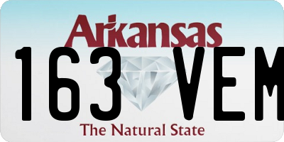 AR license plate 163VEM