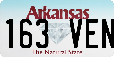 AR license plate 163VEN