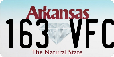 AR license plate 163VFC