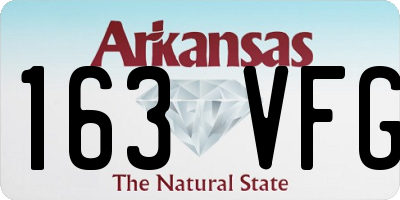 AR license plate 163VFG