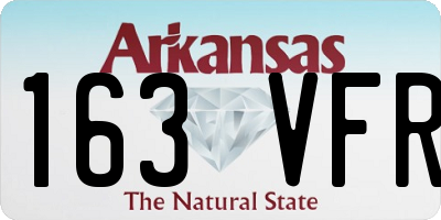 AR license plate 163VFR