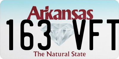 AR license plate 163VFT