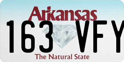AR license plate 163VFY