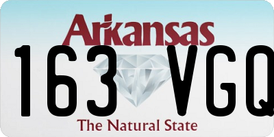 AR license plate 163VGQ