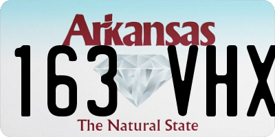 AR license plate 163VHX